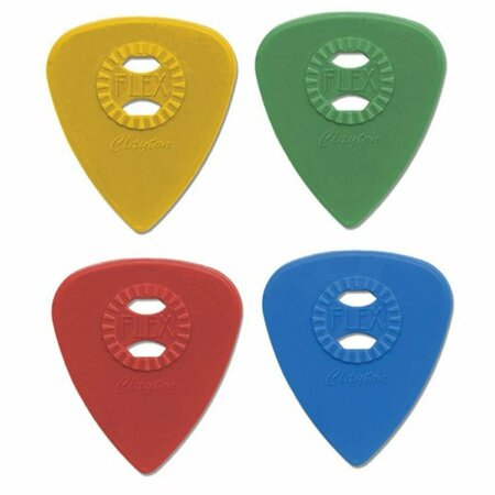 CLAYTON AF88-6 Flex Acetal Standard Guitar Picks- 0.88 mm, 6PK AF88/6